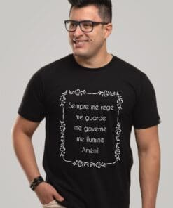 CAMISETA ANJO DA GUARDA PRETA