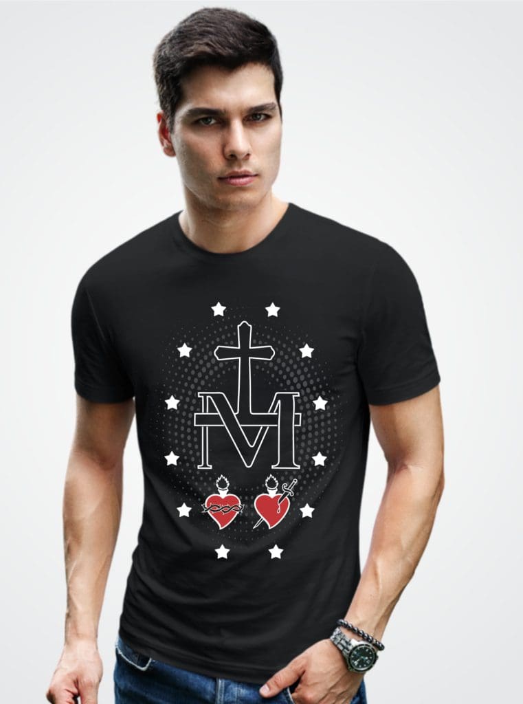 camiseta medalha milagrosa