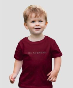 camiseta infantil católica Ide a José São José feminina – SerSanto em algodão premium